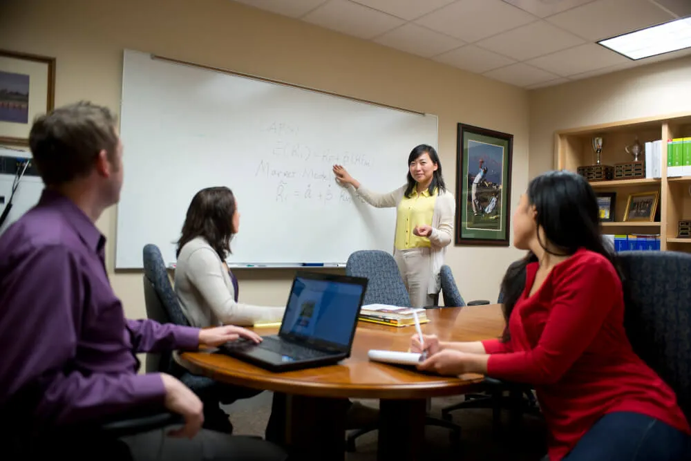 A small economics lecture hall